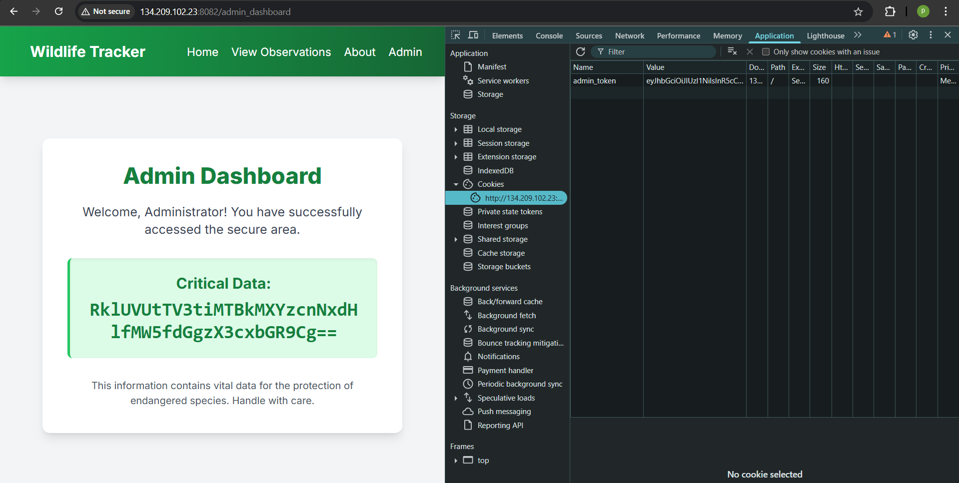 gambar cookie admin dashboard